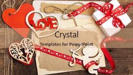  Presentation with scrapbooking - Audience pleasing slide deck consisting of epoca romanticismo - valentines day scrapbooking background backdrop and a coral colored foreground