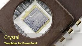  Presentation with memory - Cool new presentation theme with eprom-memory-microchip backdrop and a tawny brown colored foreground