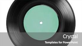  Presentation with 1970s - Slide set with eps - 1970s single ep record background and a gray colored foreground