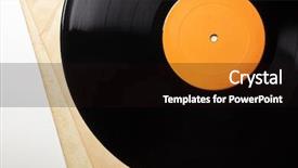  Presentation with 1970s - Slides consisting of eps - early 1970s lp record background and a wine colored foreground