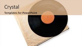  Presentation with 1970s - Cool new presentation theme with eps - early 1970s lp record backdrop and a coral colored foreground