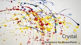  Presentation with abstract watercolor - Presentation enhanced with eps10 - abstract colorful splash watercolor background background and a lemonade colored foreground