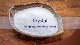  Presentation with magnesium - Cool new slide set with epsom salts magnesium sulfate backdrop and a sky blue colored foreground