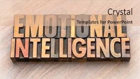  Presentation with emotional intelligence - PPT layouts having eq - emotional intelligence - word abstract background and a lemonade colored foreground