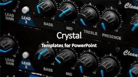  Presentation with silhouettes guitar - Beautiful presentation featuring eq - equalizer and other knobs backdrop and a  colored foreground