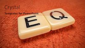  Presentation with tiles - PPT theme having eq-emotional-intellegence-symbol background and a red colored foreground