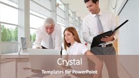  Presentation with indian child unity handicapped - Colorful theme enhanced with equal opportunity - handicapped woman attending a meeting backdrop and a coral colored foreground