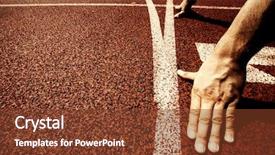  Presentation with equal opportunity - Colorful slide set enhanced with equal opportunity - hands on starting line backdrop and a tawny brown colored foreground