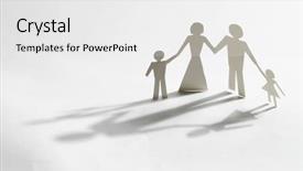  Presentation with equal opportunity - Slides with equal opportunity - paper family background and a white colored foreground