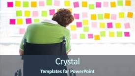  Presentation with young college student diagnosis of chlamydia - Theme consisting of equal opportunity plan - young student in wheelchair background and a  colored foreground