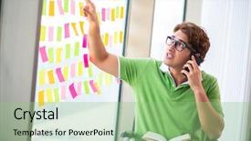  Presentation with young college student diagnosis of chlamydia - Audience pleasing slides consisting of equal opportunity plan - young student in wheelchair backdrop and a  colored foreground