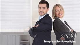  Presentation with professional - PPT theme consisting of advocat - professional senior and junior business background and a dark gray colored foreground