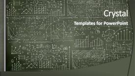  Presentation with equation - PPT theme with equation - background conceptual image with business background and a dark gray colored foreground