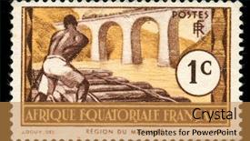  Presentation with gabon - Colorful presentation theme enhanced with equatorial africa now congo chad backdrop and a gold colored foreground