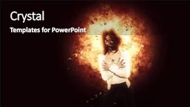  Presentation with spy robot modern drone - Slide set consisting of equilibrio human - modern dancer exploding background background and a black colored foreground