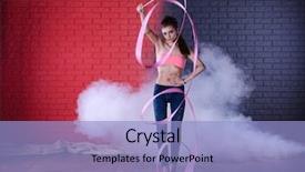  Presentation with rhythmic gymnastics gymnastics - Amazing presentation having equilibrio human - rhythmic gymnastics cute girl dancing backdrop and a  colored foreground