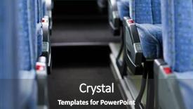  Presentation with road bus - PPT layouts having equipment concept - travel bus background and a dark gray colored foreground