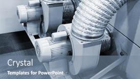  Presentation with electric motor - Audience pleasing slides consisting of equipment-for-supplying-air backdrop and a seafoam green colored foreground