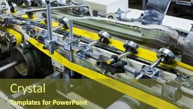  Presentation with processing - Colorful PPT layouts enhanced with equipment-for-the-processing backdrop and a tawny brown colored foreground