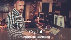  Presentation with professional audio sound - Audience pleasing slide deck consisting of equipment in the boutique recording backdrop and a  colored foreground