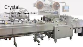  Presentation with industrial - Slide set with equipment industry - image of industrial equipment background and a light gray colored foreground