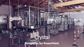  Presentation with bottling wine - Amazing presentation design having vat imags - wine bottling equipment line backdrop and a tawny brown colored foreground