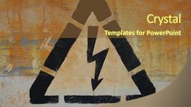  Presentation with chernobyl disaster - Slide deck with equipment lost city near chernobyl background and a tawny brown colored foreground