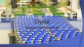  Presentation with equipment - Presentation design featuring equipment-of-a-food-factory background and a light blue colored foreground