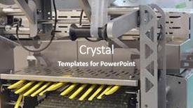  Presentation with equipment - Slide set consisting of equipment-of-a-food-factory background and a gray colored foreground