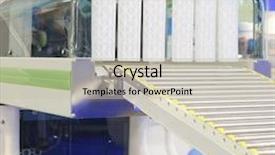  Presentation with equipment - Amazing presentation design having equipment-of-a-food-factory backdrop and a light gray colored foreground