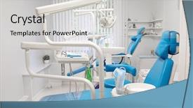  Presentation with equipment - Slides enhanced with equipment of a modern dental background and a light gray colored foreground