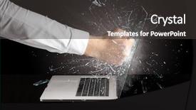  Presentation with laptop screen frame - Presentation enhanced with equity - strong arm boxing laptop screen background and a dark gray colored foreground