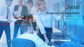  Presentation with exchange rates - PPT layouts with equity stocks - double exposure of charts background and a light blue colored foreground