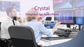  Presentation with equity - Audience pleasing slides consisting of equity stocks - stock traders working in office backdrop and a sky blue colored foreground