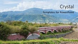  Presentation with landscape - Theme featuring er - landscape of er ceng ping background and a light blue colored foreground