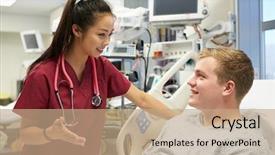  Presentation with emergency room - Slide set enhanced with ancient bristlecone pine tree showing background and a  colored foreground.