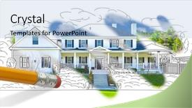  Presentation with reveal - Slide set featuring eraser - pencil erasing drawing to reveal background and a light blue colored foreground