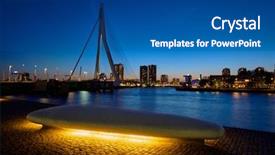  Presentation with erasmus - Audience pleasing slides consisting of erasmus bridge erasmusbrug and rotterdam backdrop and a ocean colored foreground