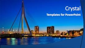  Presentation with erasmus - Slides enhanced with erasmus bridge erasmusbrug and rotterdam background and a  colored foreground