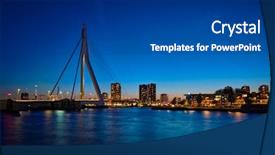  Presentation with erasmus - Amazing theme having erasmus bridge erasmusbrug and rotterdam backdrop and a  colored foreground