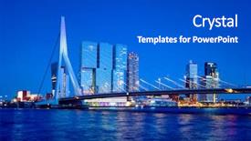  Presentation with erasmus - Colorful PPT layouts enhanced with erasmus bridge erasmusbrug and rotterdam backdrop and a  colored foreground