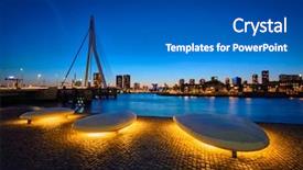  Presentation with erasmus - Slide deck consisting of erasmus bridge erasmusbrug and rotterdam background and a dark gray colored foreground