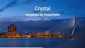  Presentation with erasmus - Slide deck with erasmus bridge erasmusbrug and rotterdam background and a teal colored foreground