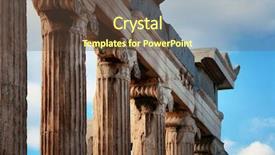  Presentation with greek - Audience pleasing slide deck consisting of erechtheion temple in acropolis backdrop and a tawny brown colored foreground