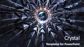  Presentation with safety construction worker in construction - Slide set featuring erection equiments - worker works inside a pipe background and a wine colored foreground