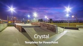  Presentation with poland - Slide set featuring ergo - skate park in gdansk background and a violet colored foreground