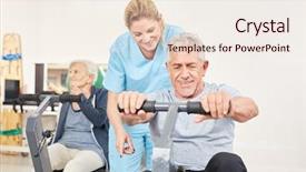  Presentation with rehabilitation - Cool new theme with ergometer in the fitness backdrop and a lemonade colored foreground