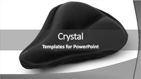  Presentation with soil cover - Beautiful presentation theme featuring ergonomics children - gel bike seat cover isolated backdrop and a dark gray colored foreground