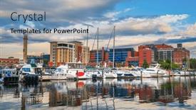  Presentation with usa - Presentation theme with erie-pennsylvania-usa-downtown-cityscape background and a  colored foreground