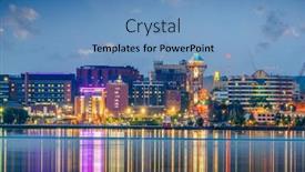  Presentation with usa - Slides enhanced with erie-pennsylvania-usa-on-lake background and a  colored foreground